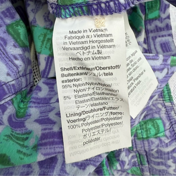 Men’s J. Crew Original Swimwear Vintage Patterned 6” Inseam Swim Trunks Large - Picture 14 of 16